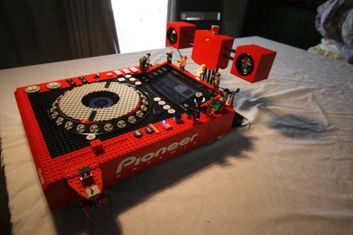 Cool Pioneer CDJ Made of Lego